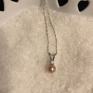 Vantel Pearls Diamond Girl Necklace
